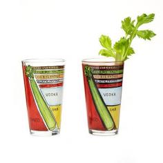 
                    
                        Tomato juice, vodka, lemon, celery, and  layers of seasonings = a perfectly spicy, savory Bloody Mary! | Bloody Mary Diagram Glassware - Set of 2 | $25 | UncommonGoods
                    
                