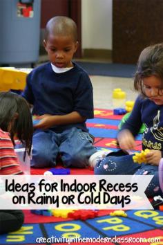 
                    
                        Ideas for Indoor Recess on Rainy or Cold Days – no need to lose your marbles, these creative ideas will help you get your break while the kids are having fun inside!
                    
                