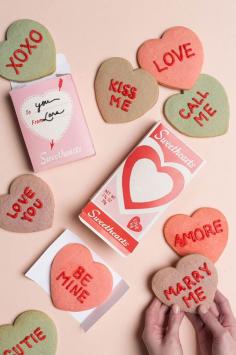 
                    
                        Conversation heart cookies & printable box
                    
                