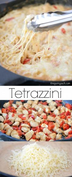 
                    
                        This easy Chicken Tetrazzini recipe is perfect for family dinners. This skillet recipe can be made in 30 minutes! #client
                    
                
