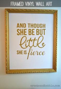
                    
                        Easy to make framed quote using using vinyl letters.
                    
                