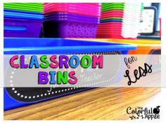 
                    
                        Classroom Storage ideas for cheap!
                    
                