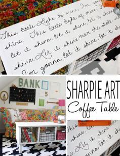 
                    
                        Sharpie Art Coffee Table by Finding Home
                    
                