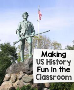 
                    
                        Making US History Fun in the Classroom – tips to get your students engaged when they think history is "boring"
                    
                
