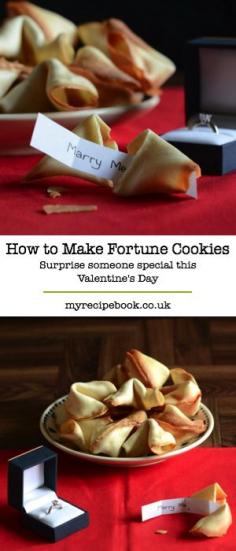 
                    
                        Surprise someone this Valentine's Day with a special message hidden in a homemade fortune cookie.
                    
                
