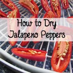 
                    
                        How to Dry Jalapeno Peppers: BrownThumbMama.com
                    
                