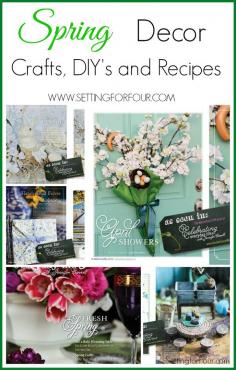 
                    
                        Beautiful Spring Inspiration for your home! Spring DIY Decor, Crafts and Recipes. www.settingforfou...
                    
                