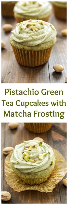 
                    
                        Pistachio Green Tea Cupcakes with Matcha Cream Cheese Frosting
                    
                