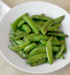 
                    
                        Sugar Snap Peas with Garlic - A simple #healthy #side dish
                    
                