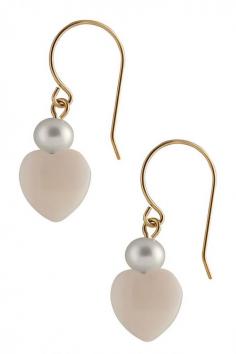 
                    
                        14K Yellow Gold Mother of Pearl 3-3.5mm Freshwater Pearl Heart Earrings | Nordstrom Rack
                    
                