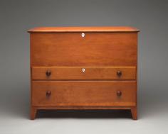 
                    
                        Shaker Design. Blanket chest, c. 1840. Made for the Community. Mount Lebanon, NY. Benjamin Rose Collection. Photo SFO Museum
                    
                