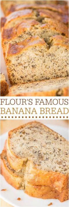 
                    
                        Flour's Famous Banana Bread - Made with Flour Bakery's famous recipe to see if it lives up to the hype. Verdict? Totally fabulous! Make it!!
                    
                