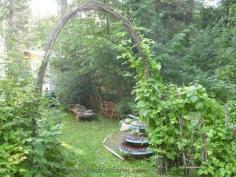 
                    
                        Defining the boundaries in your garden, or framing that perfect view, or even directing traffic; #rustic archways are easy to make, and add a country ambiance and primitive charm...
                    
                