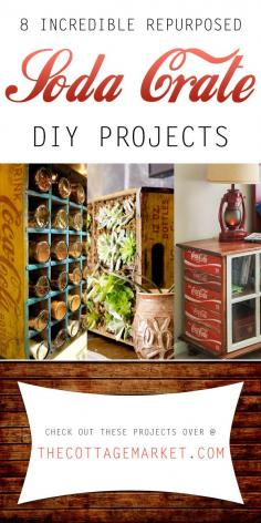 
                    
                        8 Incredible Repurposed Soda Crate DIY Projects - The Cottage Market
                    
                