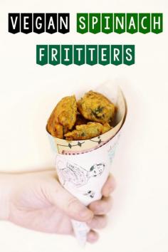 
                    
                        Indian Spinach Fritters - easy to make, VEGAN and GLUTEN FREE. Delicious! #vegan #fritters #spinach #veganfood #veggies #glutenfree #simple #snacks
                    
                