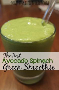 
                    
                        This avocado spinach smoothie is amazing! I love all the added nutrients and good fat the avocado adds. Even my husband who can't stand avocados liked it and the kiddos did too. Need to make this!
                    
                