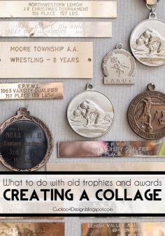 
                    
                        What to do with old trophies and awards? How about creating a collage? - Cuckoo4Design
                    
                