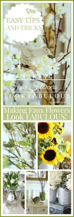 
                    
                        MAKING FAUX FLOWERS LOOK FABULOUS!
                    
                