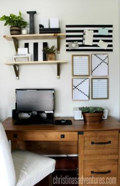 
                    
                        Small Black & White Home Office
                    
                