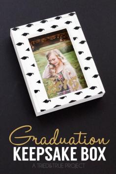 
                    
                        This Graduation Announcement Keepsake Box is the perfect practical give to make a graduate! Only requires a few supplies and it's super easy to customize!
                    
                
