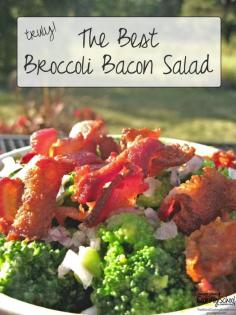 
                    
                        The Best Broccoli Bacon Salad {truly!} | I suppose it is a bit presumptuous of me to share this recipe a few months ahead of broccoli season, but -- trust me -- you'll want this recipe in hand when your kitchen overflows with green florets later this summer. | TraditionalCookin...
                    
                