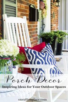 
                    
                        One of the tricks to a successful outdoor space is to add the same elements used for an indoor space. Here are loads of ideas and great inspiration on how to do exactly that. Seasonal ideas as well as sources and tutorials are included.
                    
                