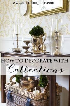 
                    
                        How to Decorate with Collections | Tips, ideas and examples to add the things you love to your decor. So easy!
                    
                