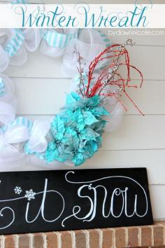 
                    
                        Winter Wreath Tutorial | bydawnnicole.com
                    
                