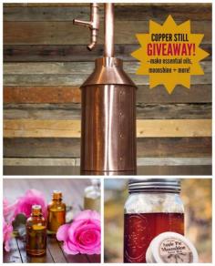 
                    
                        Make moonshine, essential oils, distilled water and more. Enter this Copper Still Giveaway over at happymoneysaver.com
                    
                