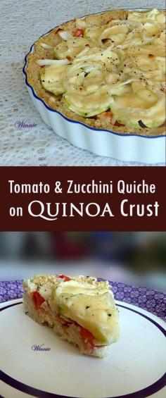 
                    
                        Tomato and Zucchini Quiche on  a Quinoa Crust
                    
                