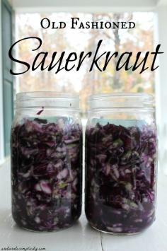 
                    
                        Need a way to preserve your fall bounty of cabbage? Here is our simple, old fashioned sauerkraut recipe. | areturntosimplici...
                    
                