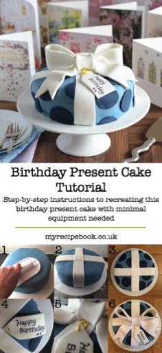 
                    
                        How to decorate a birthday cake to look like a birthday present, complete with fondant bow. It’s easier than you’d think and doesn’t need lots of fancy equipment.
                    
                