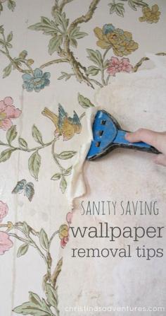 
                    
                        Great sanity saving tips for removing wallpaper from plaster walls (without chemicals!)
                    
                