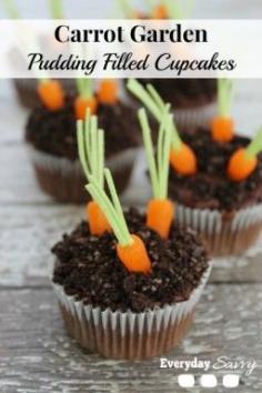
                    
                        Looking for easy and cute Easter cupcakes or spring cupcakes?Be sure to check out these fun Carrot Garden Pudding Filled Cupcakes. These will be loved by kids and adults alike.
                    
                