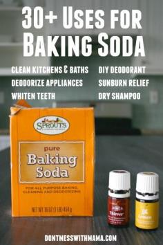 
                    
                        30 Uses for Baking Soda #naturalremedies #naturalclean - DontMesswithMama.com
                    
                