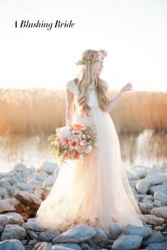 
                    
                        handmade blush soft tulle wedding dress 2015
                    
                