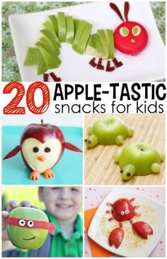 
                    
                        Adorable Apple Snacks for Kids to Make & Eat! | CraftyMorning.com
                    
                