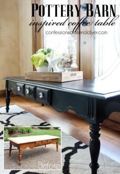 
                    
                        Pottery Barn Inspired Coffee Table (Resembles the Tivoli a bit, but not the price tag!)
                    
                