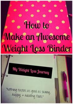 
                    
                        Best DIY Projects: How to Make an Awesome Weight Loss Binder - Getting organized on your weight loss journey is the key to success!
                    
                