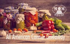 
                    
                        The All-American Canner Giveaway at Momwithaprep.com through April 24, 2015. Win an All American 21 Qt Pressure Canner/Cooker + a Ball Stainless Steel Waterbath Canner + a 6 month membership to the Self-Reliant School!
                    
                