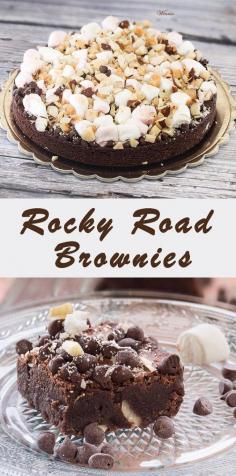 
                    
                        Rocky Road Brownies Rich brownies with marshmallows and nuts Heavenly treats
                    
                