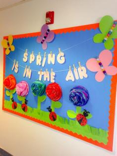 
                    
                        My spring bulletin board (one of my favorites) thinking about leaving up till June.
                    
                