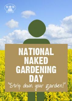 
                    
                        National Naked Garden Day! It is time to strip down your garden! Get it nekkid!
                    
                