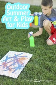 
                    
                        Outdoor Summer Art and Play ideas for Kids. #parenting #kids #summer
                    
                