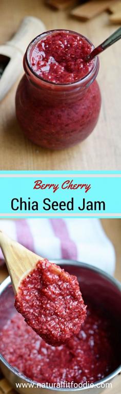 
                    
                        Fruit, chia seeds and a liquid sweetener of your choice is all you need to make this delicious all- natural and healthy chia seed jam. Grab those strawberries at your farmer's market fast before they go out of season!
                    
                
