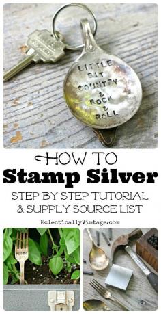 
                    
                        How to Stamp Silver Tutorial eclecticallyvinta...
                    
                