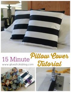 
                    
                        15 Minute Pillow Cover Tutorial
                    
                