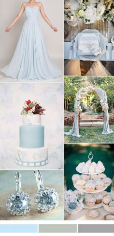 
                    
                        dusty pale blue wedding color ideas and bridesmaid trend 2015
                    
                