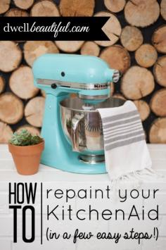 
                    
                        Tired of the color of your KitchenAid mixer? Then repaint it! Follow along with this surprisingly easy tutorial to switch up the hue of your favorite kitchen appliance. It's easier than it seems - promise!
                    
                