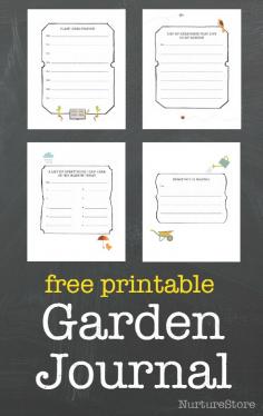 
                    
                        Free garden journal printable - so pretty! Ideas for nature study, math, science, creative writing, sensory activities and journalling with kids.
                    
                